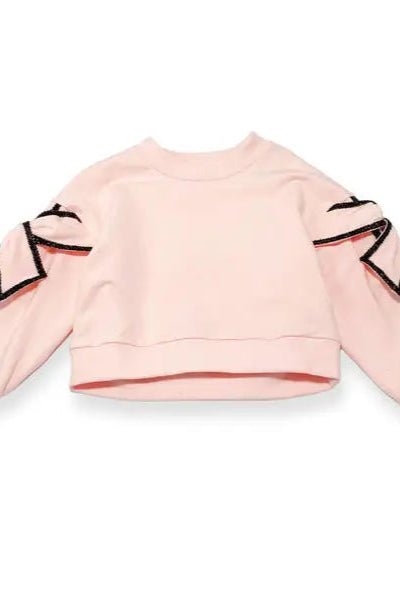 Bow Sleeve Sweatshirt - Allure Boutique WY