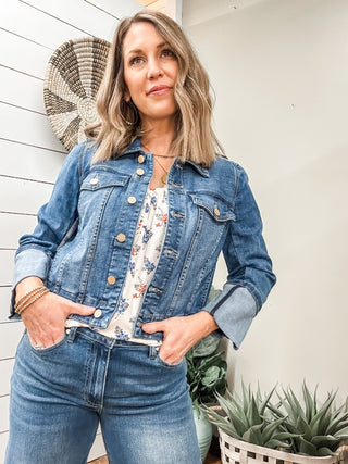 Bracelet Length High Cuff Trucker Jacket - Allure Boutique WY