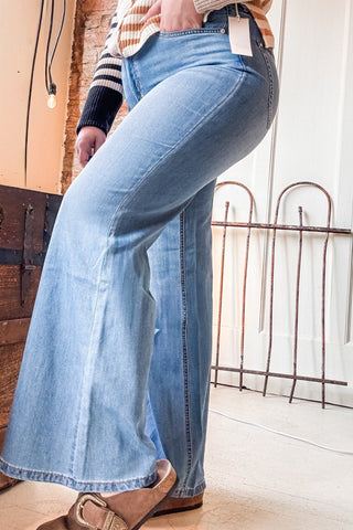 Brooke Hugging Palazzo Jean - Allure Boutique WY