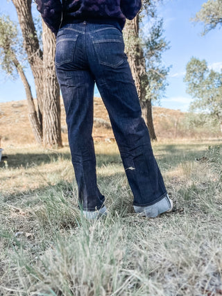 Brooke Palazzo Denim with Cuff - Allure Boutique WY
