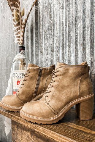 Broomstick Lace Up Bootie - Allure Boutique WY