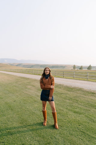 Brown Corduroy Collared Popover - Allure Boutique WY