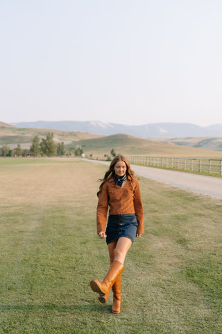 Brown Corduroy Collared Popover - Allure Boutique WY