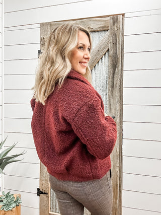 Button Down Boucle Jacket - Allure Boutique WY