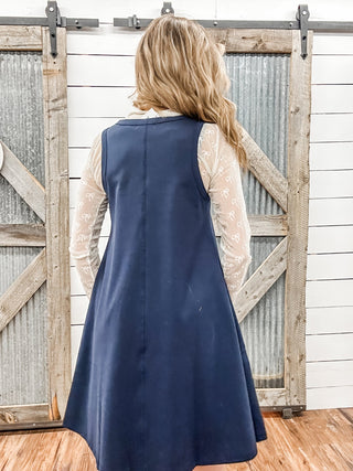 Casual Cotton A - Line Mini Tank Dress - Allure Boutique WY