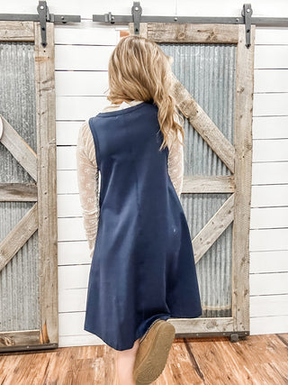 Casual Cotton A - Line Mini Tank Dress - Allure Boutique WY