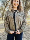 Casual Jacket with Elastic Waist - Allure Boutique WY