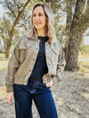 Casual Jacket with Elastic Waist - Allure Boutique WY