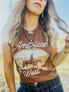American West Chocolate Graphic Tank