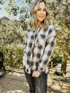 Charcoal Plaid Flannel Shirt - Allure Boutique WY