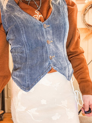 Chenille Western Vest - Allure Boutique WY