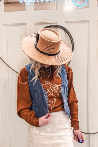 Chenille Western Vest - Allure Boutique WY