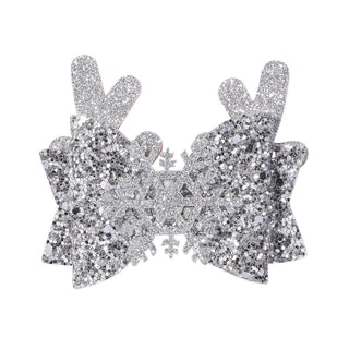 Christmas Antler Bow Clip - Allure Boutique WY