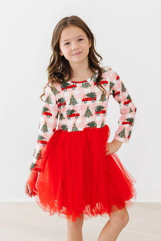 Christmas Tree Farm L/S Tutu Dress - Allure Boutique WY