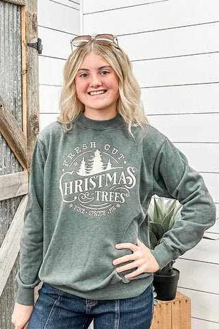 Christmas Trees Graphic Sweatshirts - Allure Boutique WY