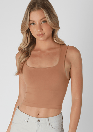 Clean Line Square Neck Tank - Allure Boutique WY