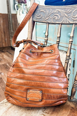 Cognac Hobo Bag - Allure Boutique WY