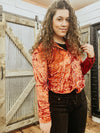 Concho Button Velvet Shirt - Allure Boutique WY