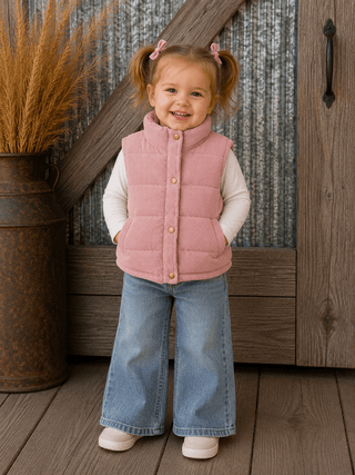 Corduroy Down Vest - Allure Boutique WY