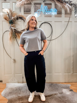 Cotton Twill Barrel Pant - Allure Boutique WY
