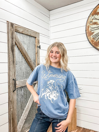 Cowgirl Buffalo Graphic Tee - Allure Boutique WY