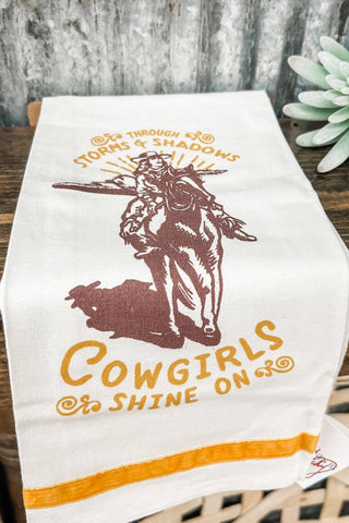 Cowgirls Shine On Kitchen Towel - Allure Boutique WY
