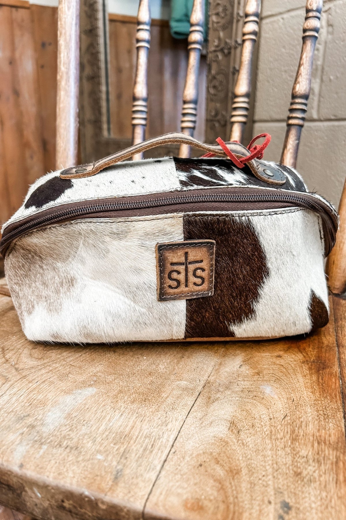 Cowhide Elise Makeup Bag - Allure Boutique WY