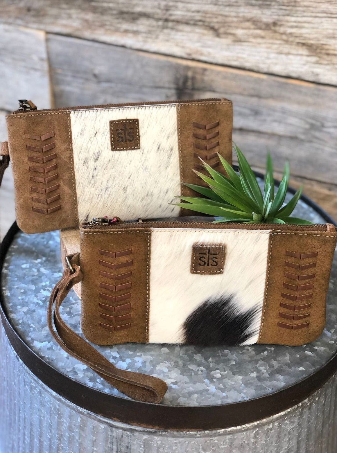 Cowhide Saddle Tramp Wristlet - Allure Boutique WY