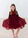 Cranberry Velvet Ruffle Tutu Dress - Allure Boutique WY