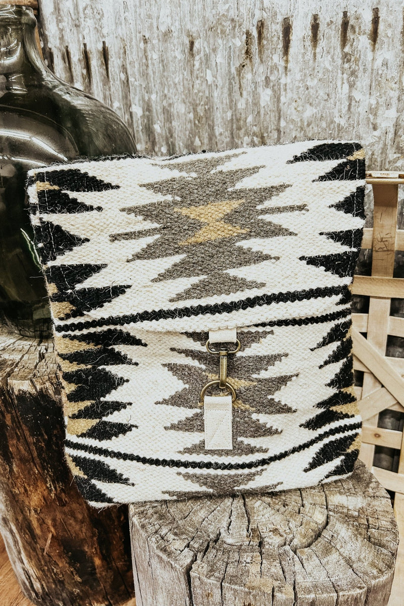 Cream & Black Aztec Backpack - Allure Boutique WY