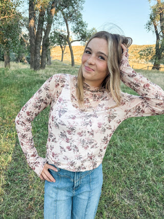 Cream & Rose Long Sleeve - Allure Boutique WY