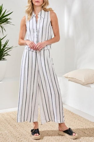 Crop Pull on Flowy Wide Leg Pant - Allure Boutique WY