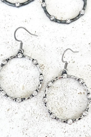 Crystal In - Lay Hoop Earrings - Allure Boutique WY