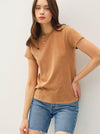 Cuff Sleeve Tee - Allure Boutique WY