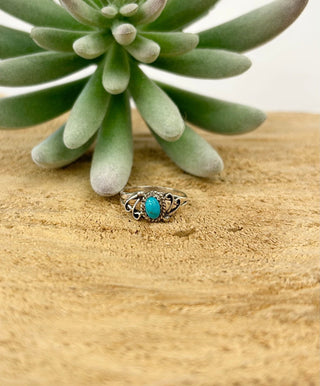 Dainty Mini Turquoise Ring 7 - Allure Boutique WY