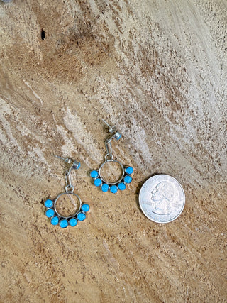 Kingman Drop Circle Earrings