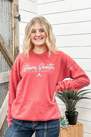 Dear Santa Graphic Sweatshirt - Allure Boutique WY