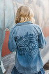 Denim Cowboy Button Up Shirt - Allure Boutique WY