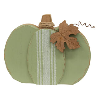 Distressed Chunky Feed Sack Stripe Pumpkin Decor - Allure Boutique WY