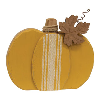 Distressed Chunky Feed Sack Stripe Pumpkin Decor - Allure Boutique WY