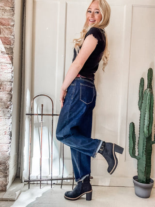 Divinity High Rise Slim Barrel Jean - Allure Boutique WY