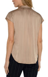 Dolman Sleeve Collared Button Front Woven Blouse - Allure Boutique WY