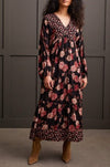 Dolman Sleeve Floral Maxi Dress - Allure Boutique WY