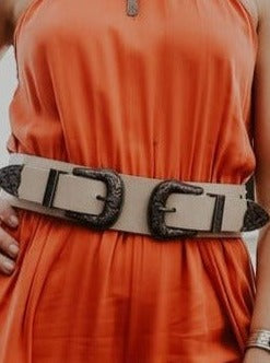 Double Western Buckle Belt - Allure Boutique WY