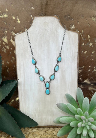 Draper 8 Stone Necklace and Earring Set - Allure Boutique WY