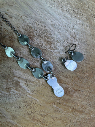 Draper 8 Stone Necklace and Earring Set - Allure Boutique WY
