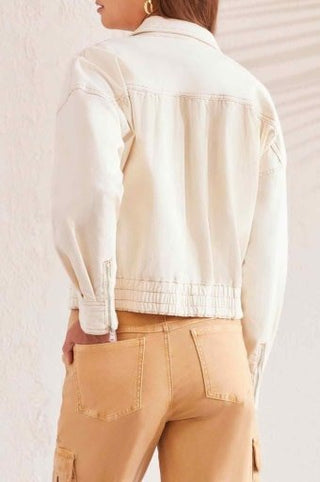 Elastic Waist Casual Jacket - Allure Boutique WY