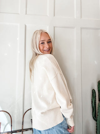 Embroidered Horseshoe Sweater - Allure Boutique WY