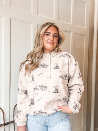 Essential Hoodie Rodeo Howdy - Allure Boutique WY