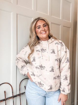 Essential Hoodie Rodeo Howdy - Allure Boutique WY